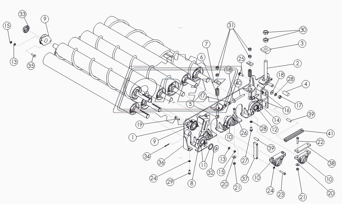 CLEANING ROLL MOUNTING PACKAGE