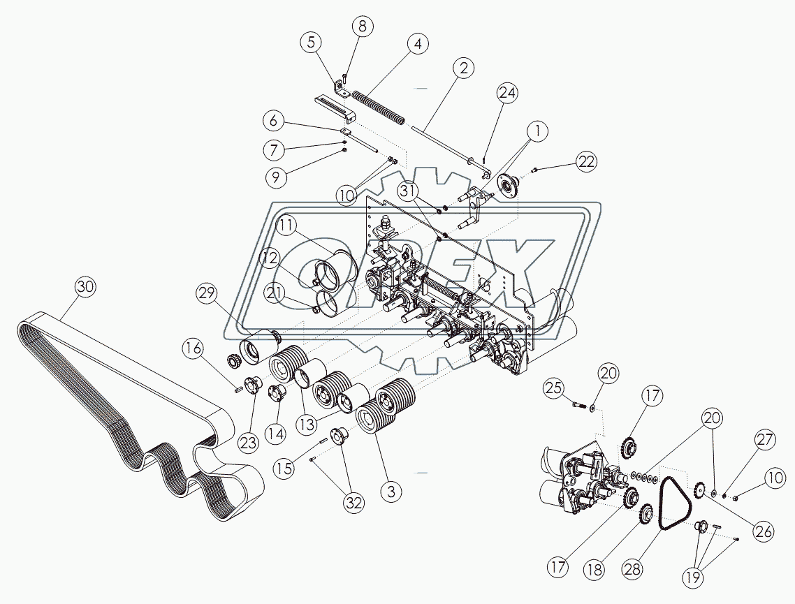 CLEANING ROLL DRIVE