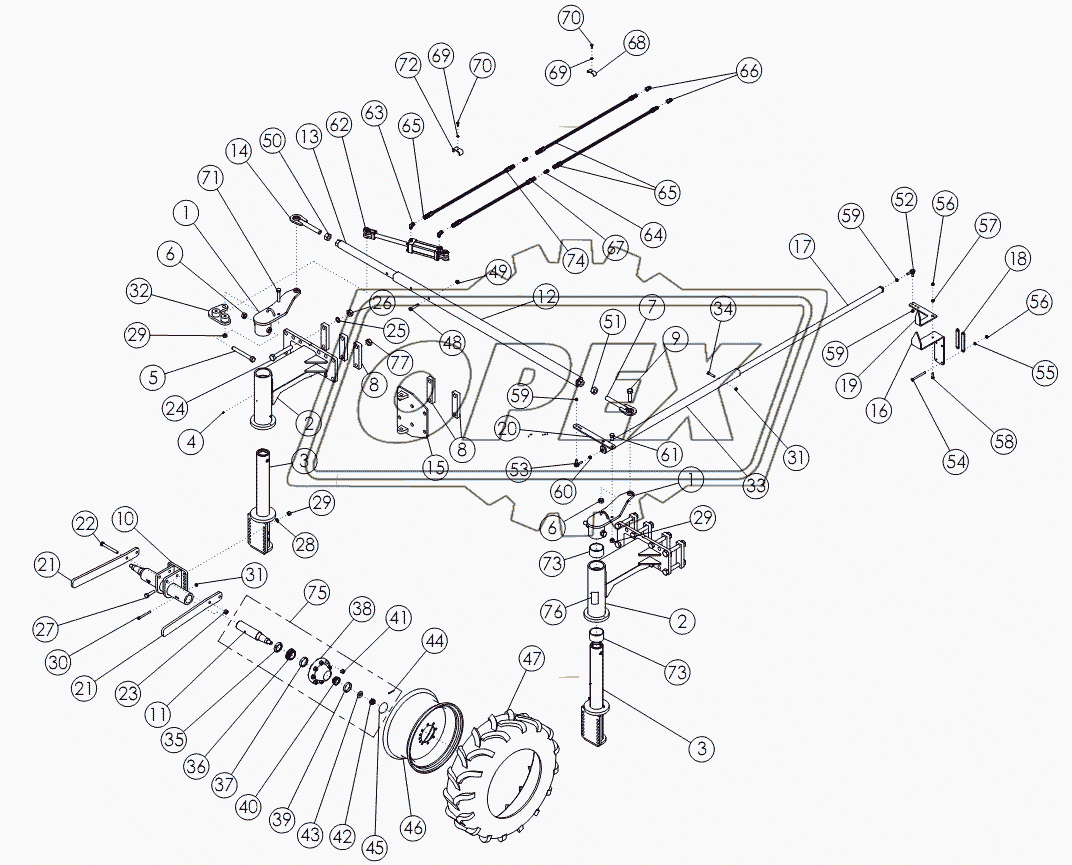 STEERABLE REAR STRUTS