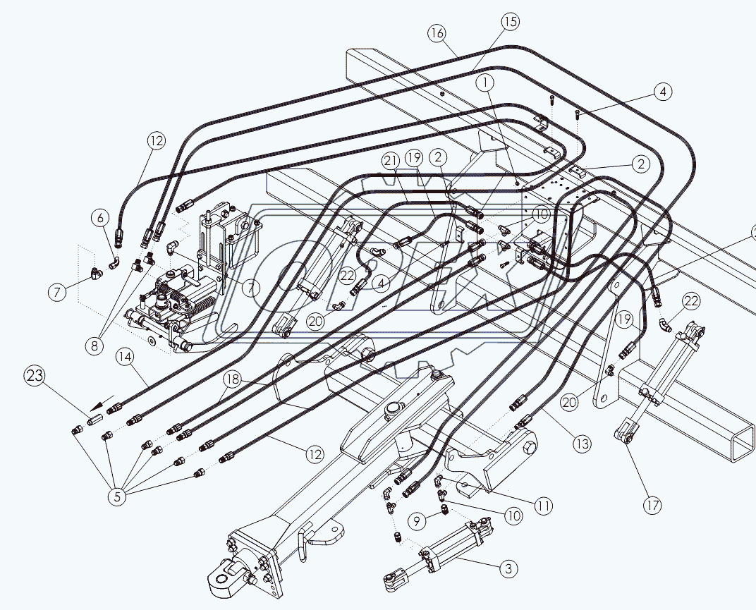 ROW FINDER AND HITCH HYDRAULICS