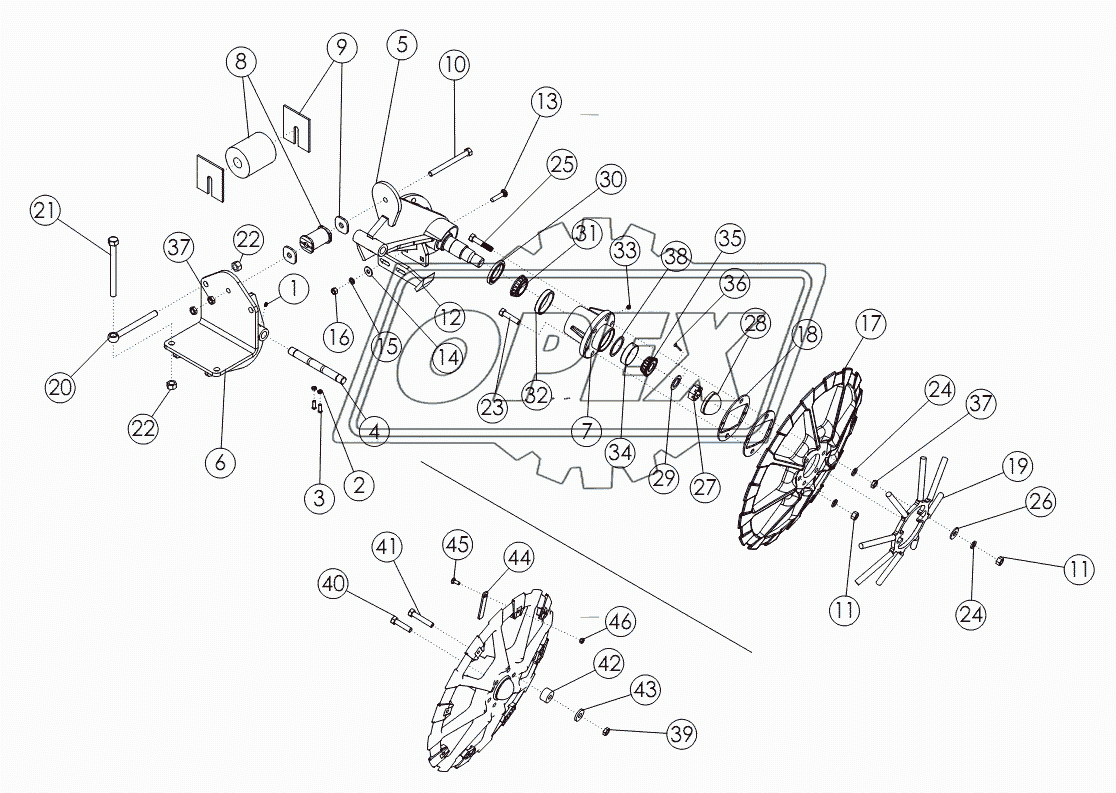 LIFTER STRUT - BOTTOM SCRAPER OPTION