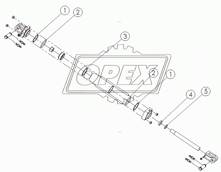 HYDRAULIC CYLINDER: 2.5X16 №58889