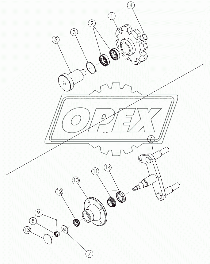 SPROCKET №54824,BELT TIGHTENER №56422