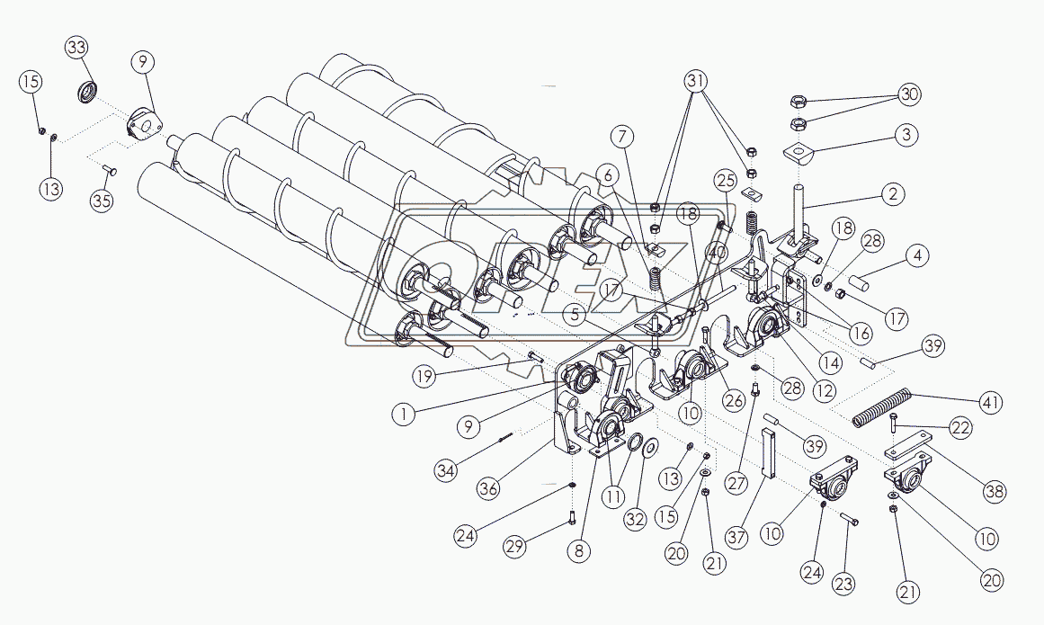 CLEANING ROLL MOUNTING PACKAGE