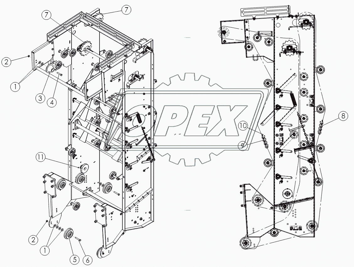 REAR SCRUB: HOOK CHAIN 2.38