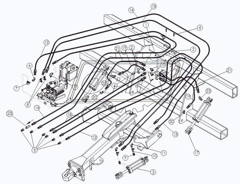 ROW FINDER AND HITCH HYDRAULICS