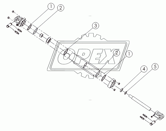 HYDRAULIC CYLINDER: 2.5X16 №58889