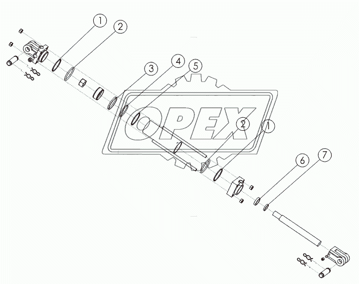 HYDRAULIC CYLINDER: 3X8 №58890