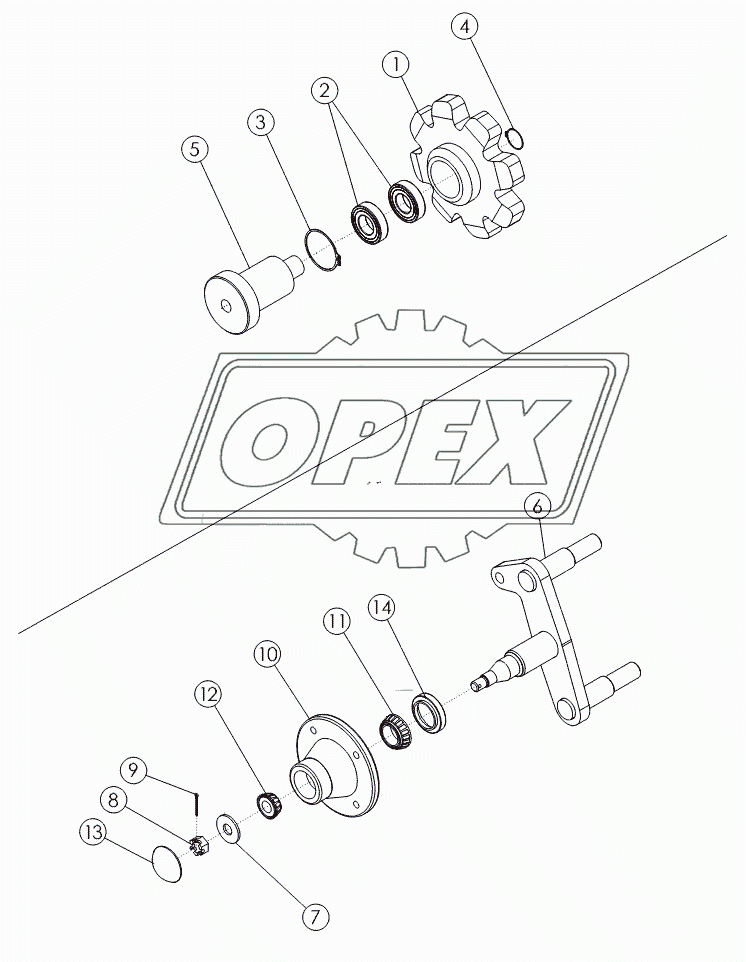 SPROCKET №54824,BELT TIGHTENER №56422