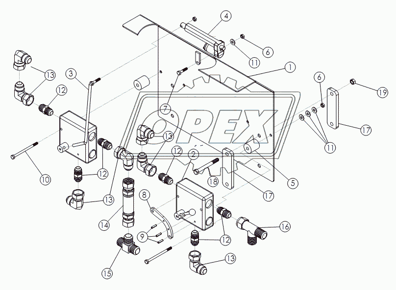 VALVE GROUP, DUAL MOTOR SCRUB