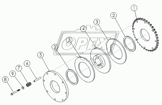 Предохранительная фрикционная муфта 4