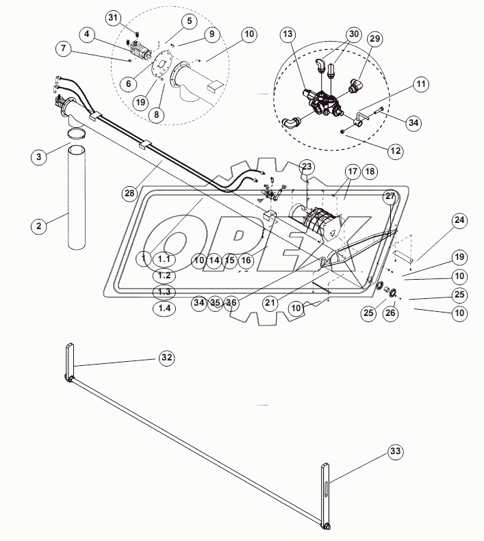 ASSY-AUGER AND HYDRAULICS (8"/10")