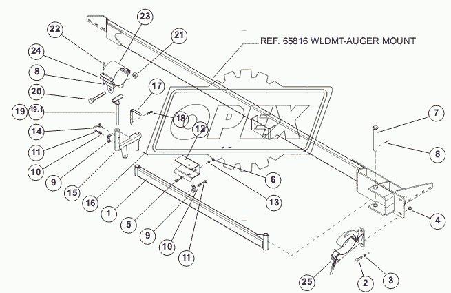 ASSY-AUGER MOUNTING COMPONENTS (8