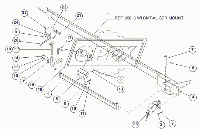 ASSY-AUGER MOUNTING COMPONENTS (8"/10")