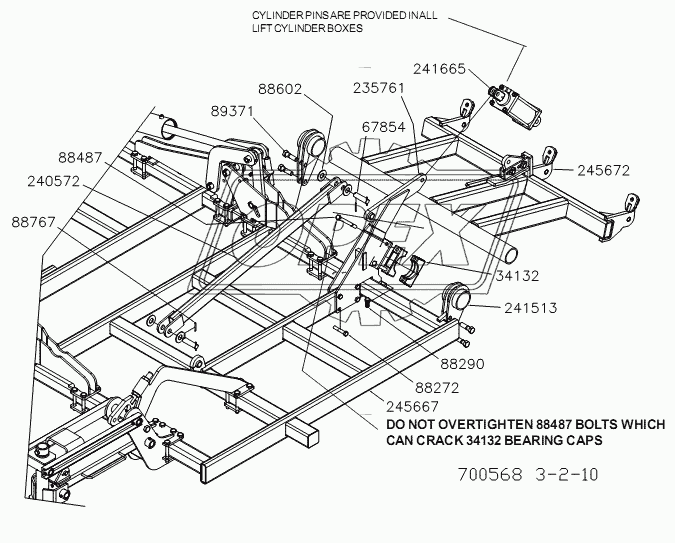 LEFT OUTER WING ASSEMBLY - 50FT