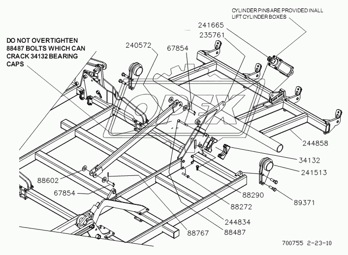 LEFT OUTER WING ASSEMBLY - 60 FT