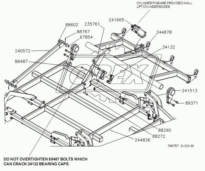 RIGHT OUTER WING ASSEMBLY - 60 FT