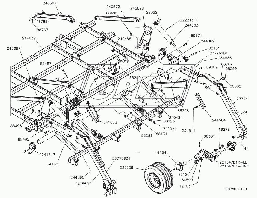 MAIN FRAME PACKER/LIFT ASSEMBLY