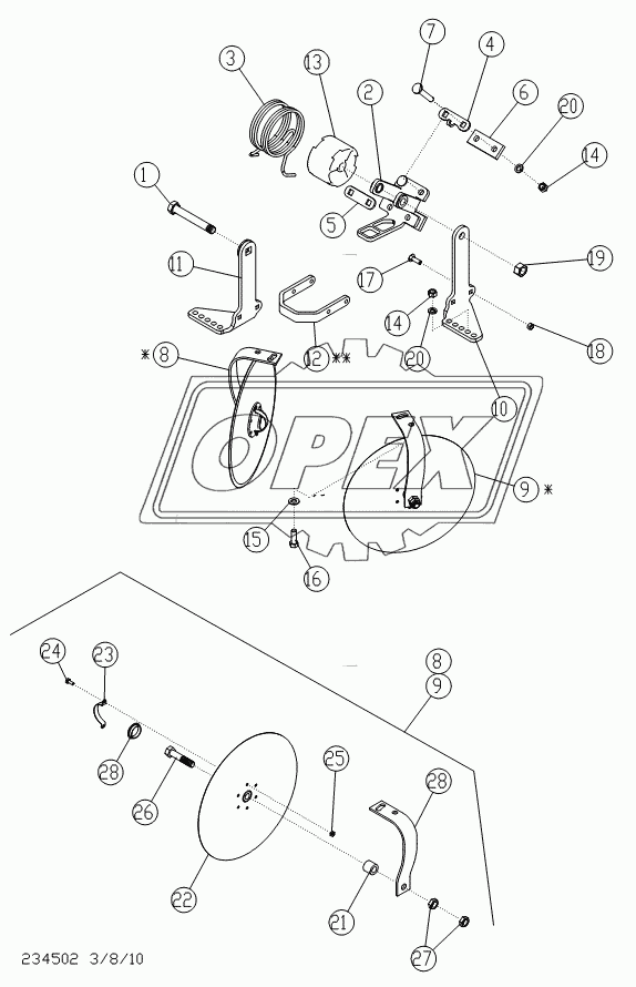 DISC LEVELER - OPTIONAL