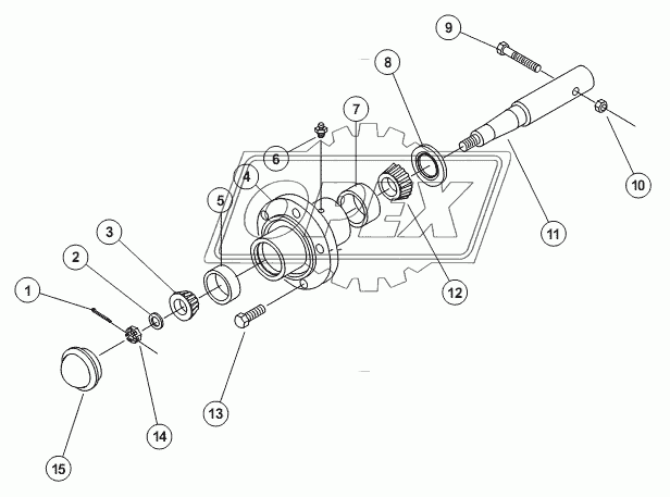 6-BOLT HUB AND 2" SPINDLE