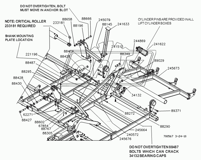 LEFT INNER WING ASSEMBLY- 50 FT