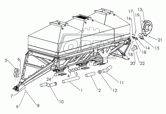 ASSY - SINGLE FAN TOW BEHIND