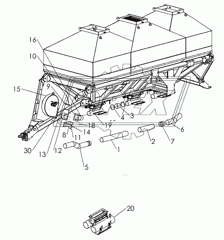 ASSY - DUAL FAN TOW BETWEEN