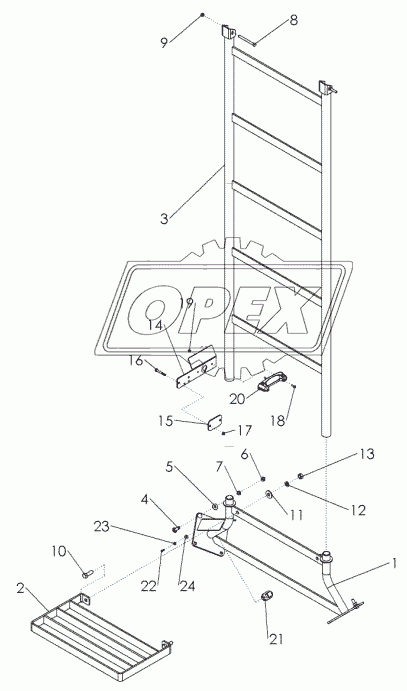 ASSEMBLY - TANK LADDERS