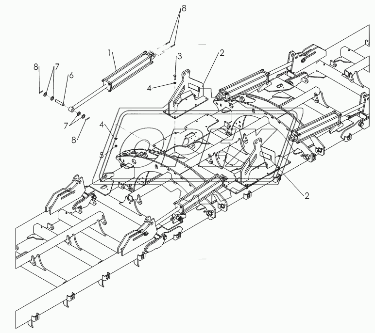 WING LIFT ASSEMBLY-30' AND 40' FRH