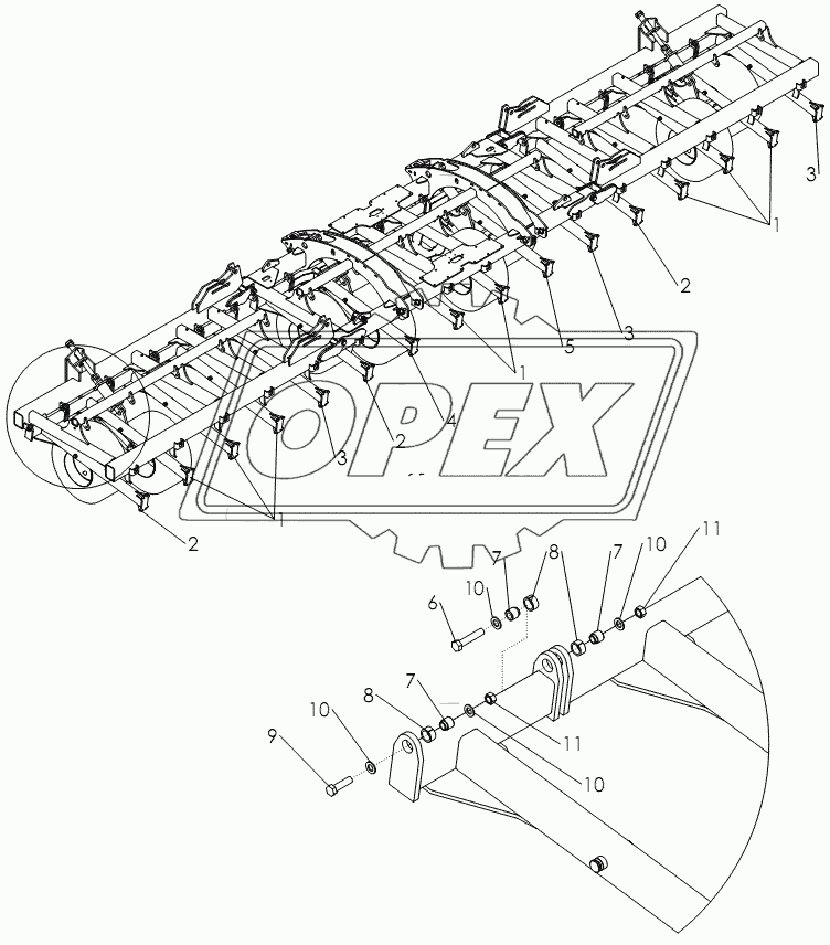 TOOLBAR ASSEMBLY 40'