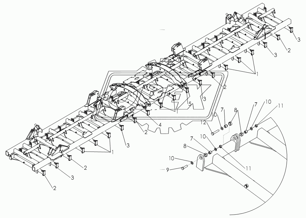 TOOLBAR ASSEMBLY - 50'