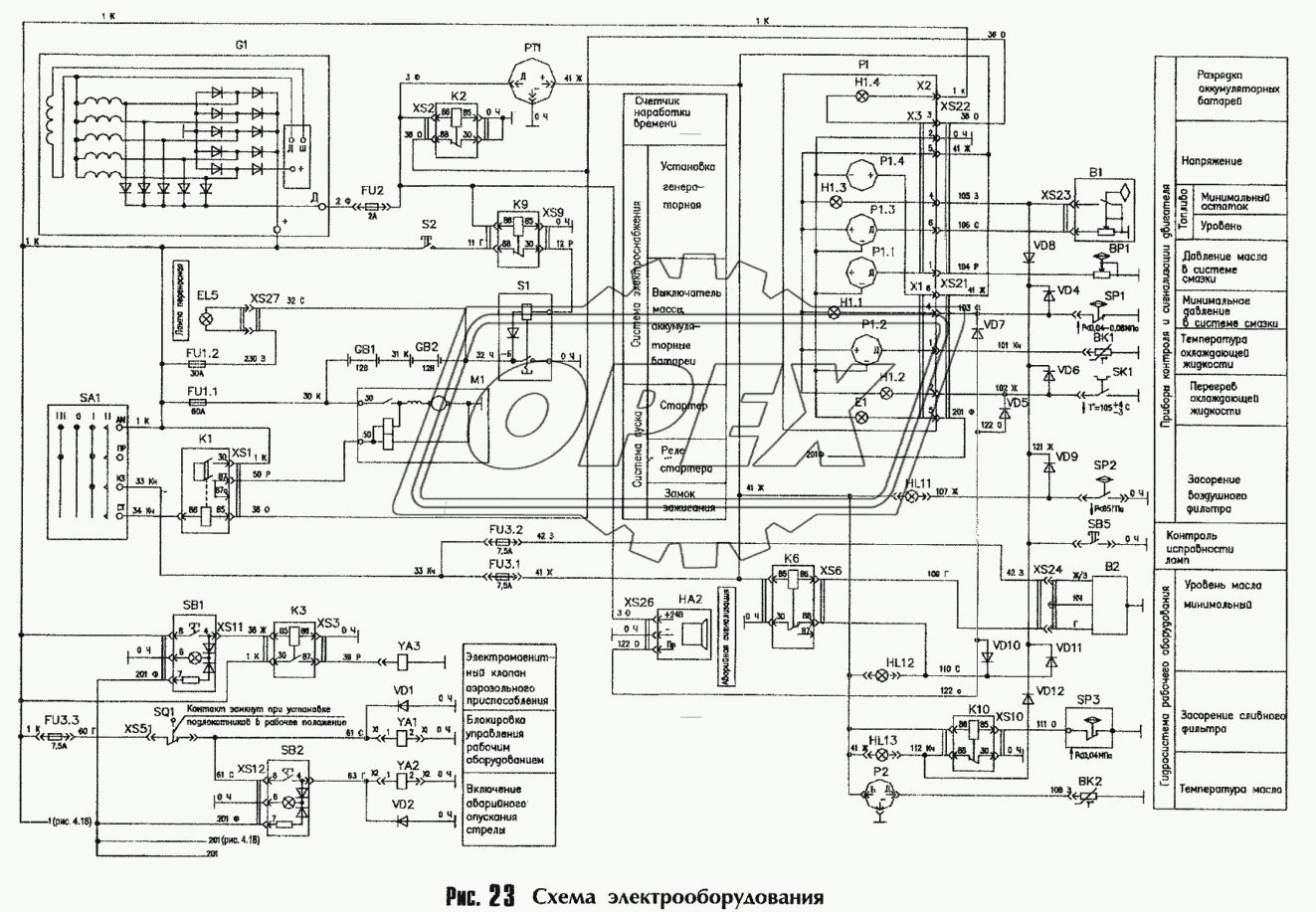 Схема электрооборудования 1