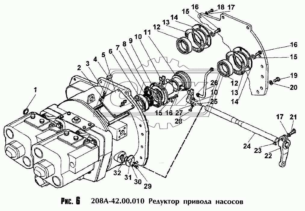 Редуктор привода насосов 2