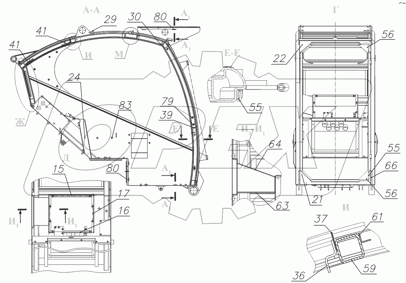 Каркас 211М.50.01.000-Б