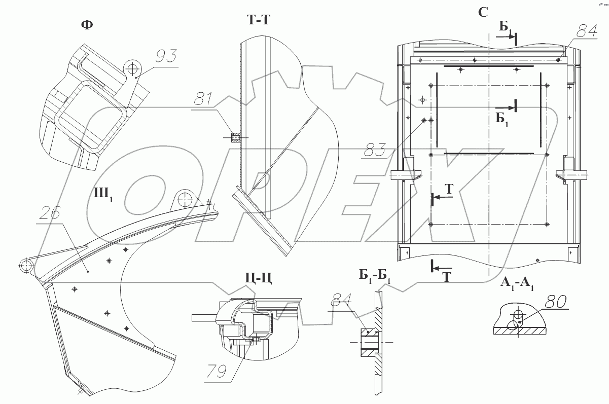 Каркас 211М.50.01.000-Б
