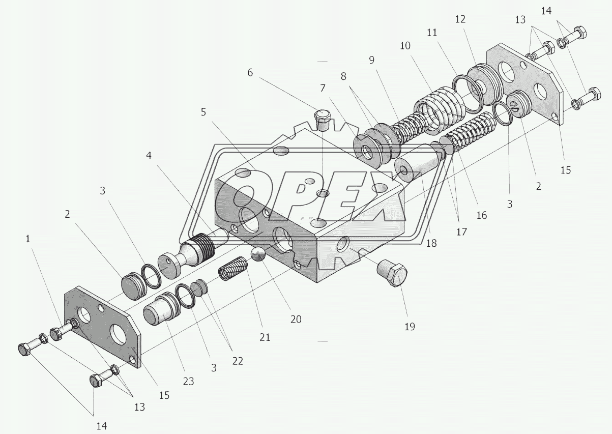 У35615-12.140 Блок клапанов