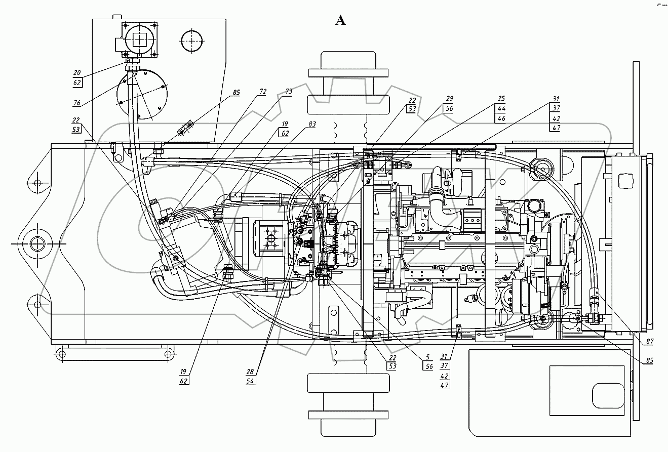 320СЕ.19.50.000 Гидросистема хода