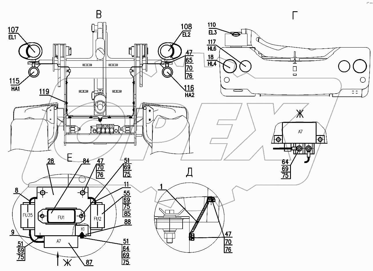 320СЕ.37.00.000 Электросистема
