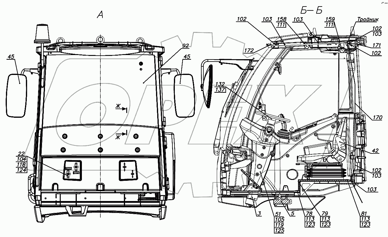 320СЕ.50.00.010-Б Кабина