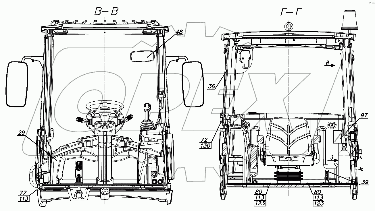 320СЕ.50.00.010-Б Кабина