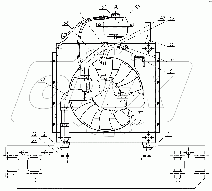 320СЕ.13.00.000 Система охлаждения