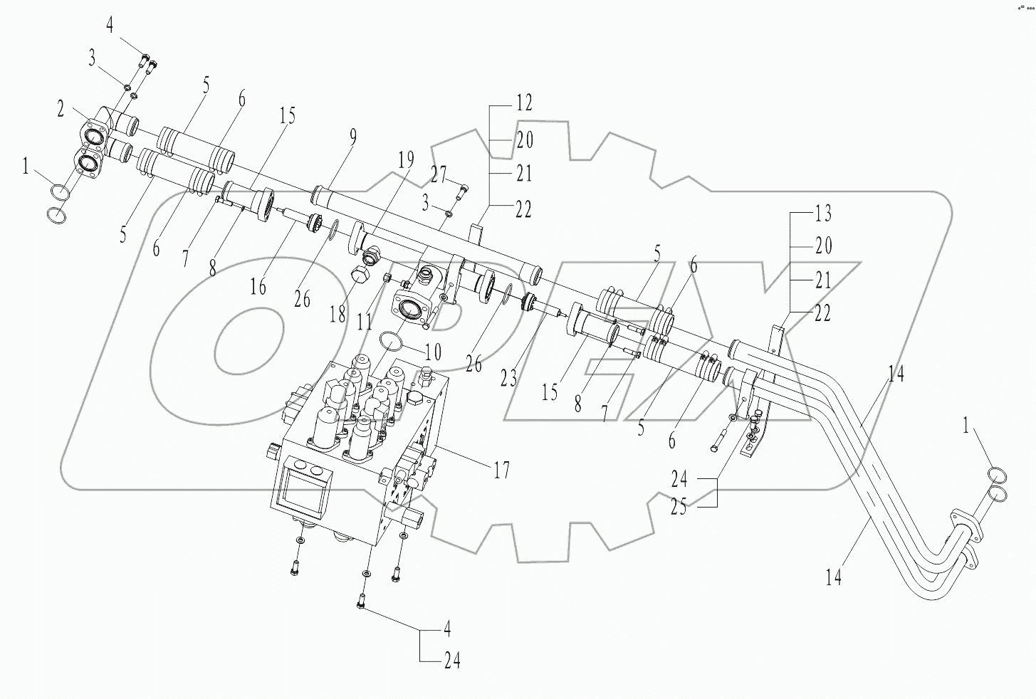 Верхняя гидросистема