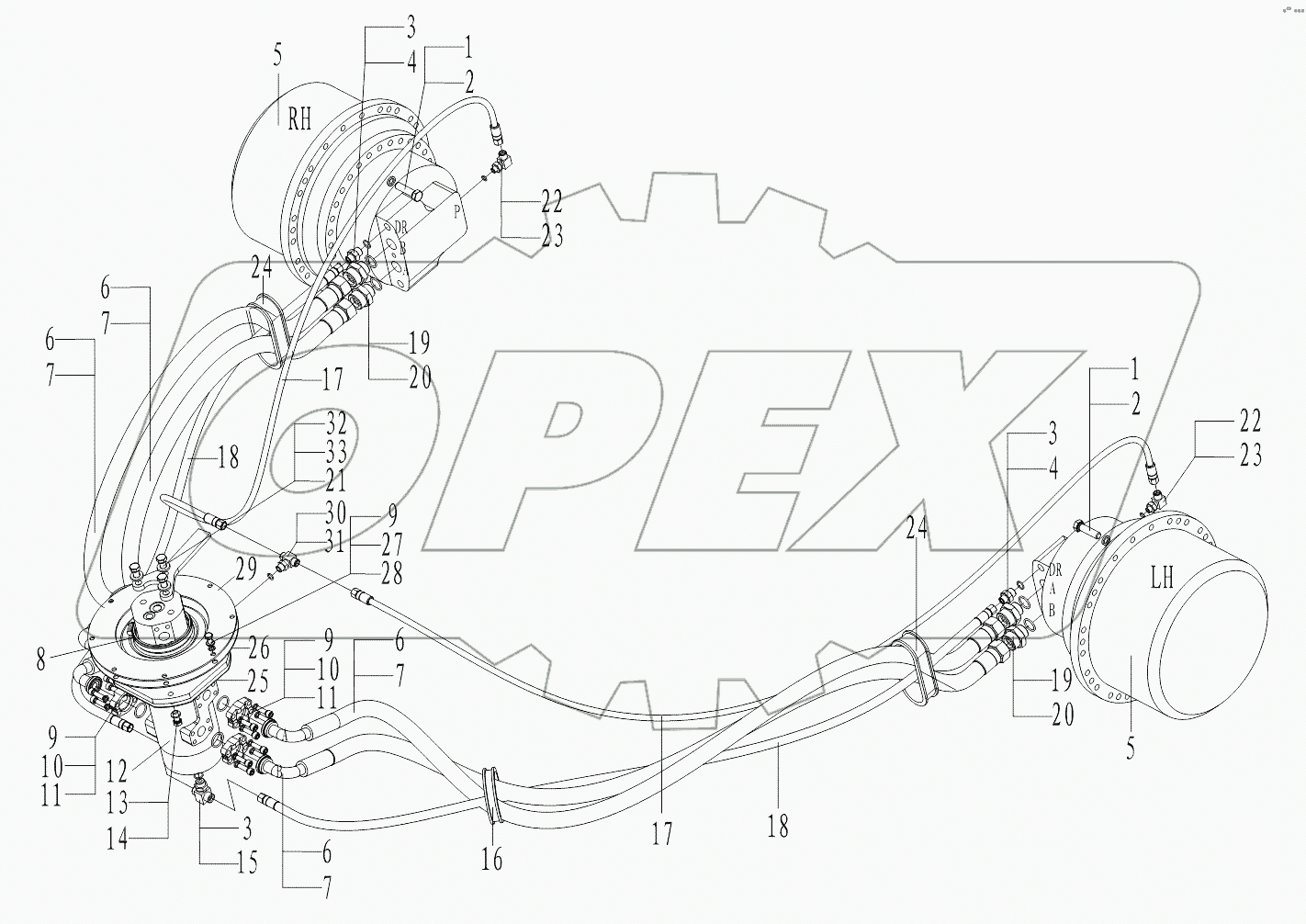 Гидросистема хода