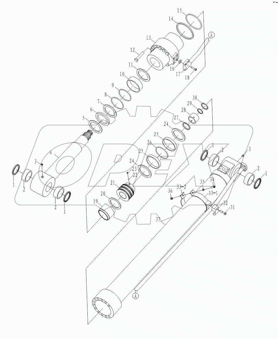 Цилиндр рукояти