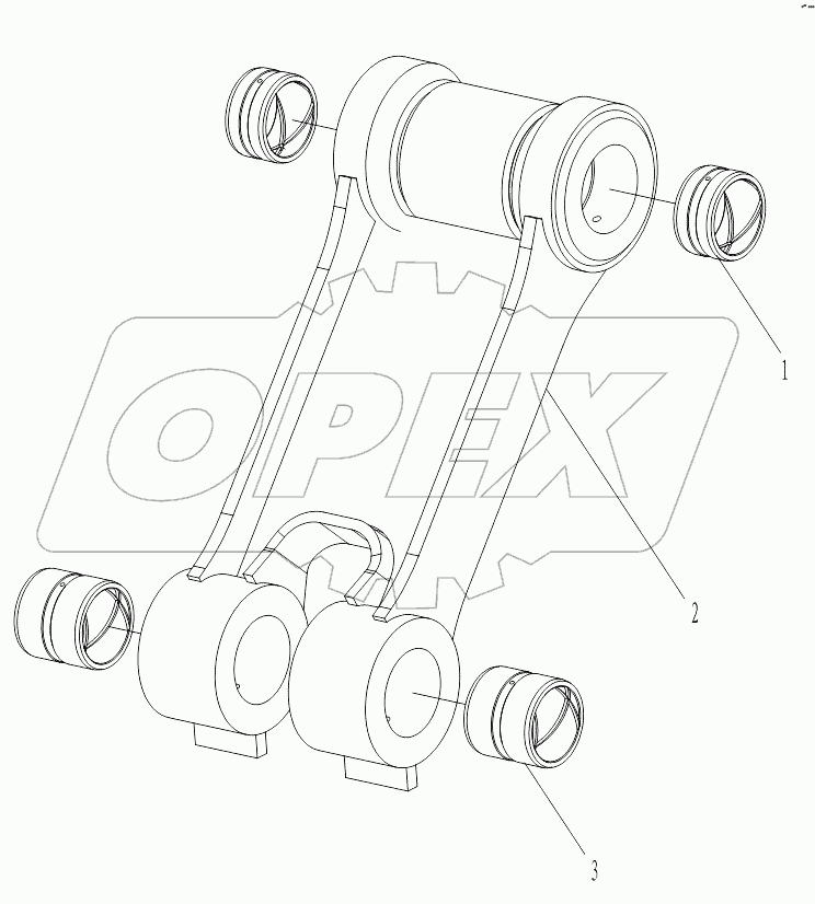 Тяга ковша в сборе