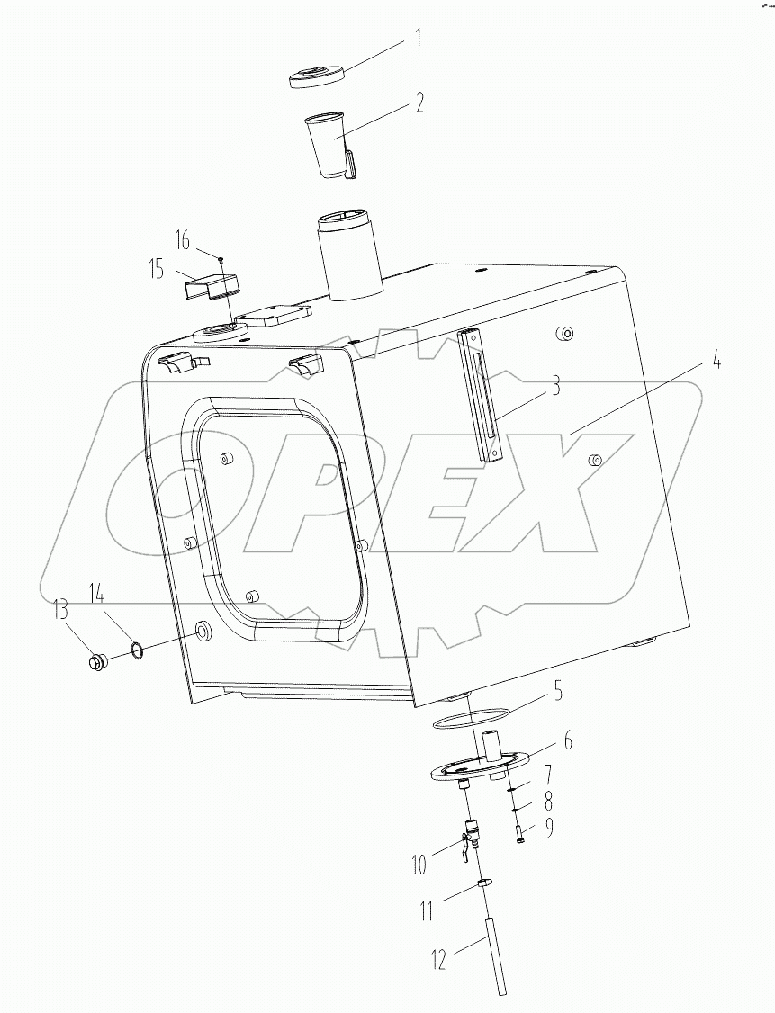 Бак топливный