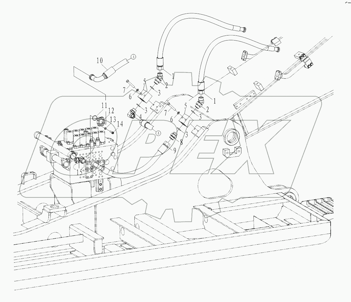 Разводка гидросистемы