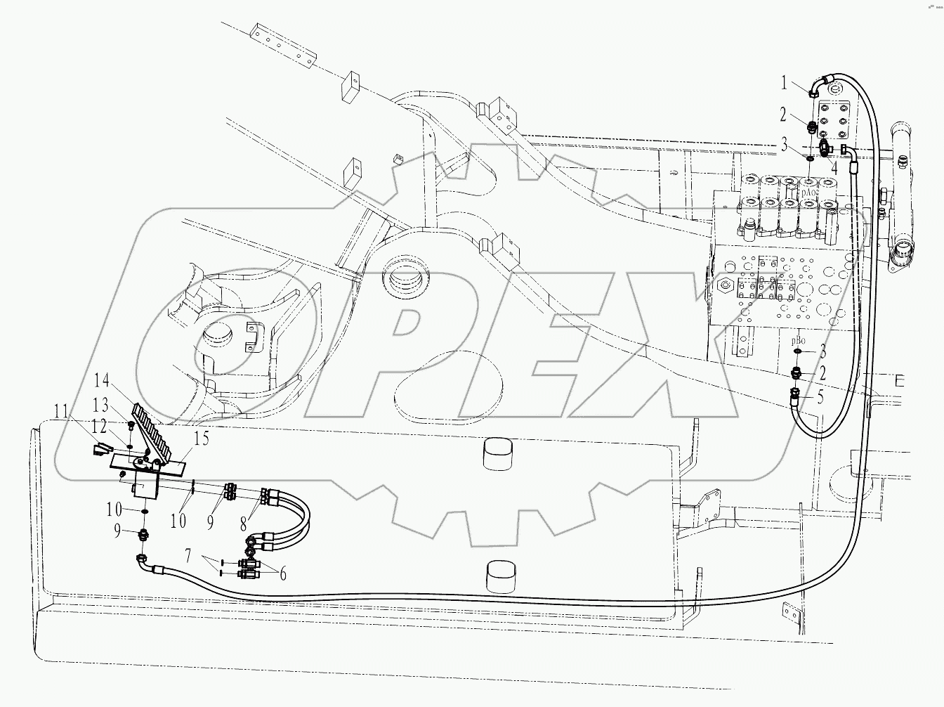 Разводка гидросистемы
