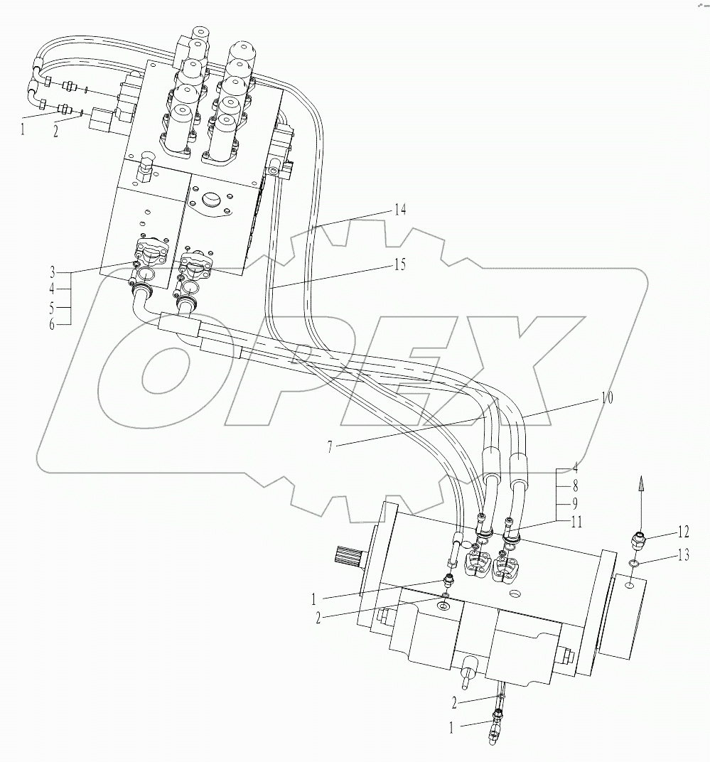 Установка насоса и бака