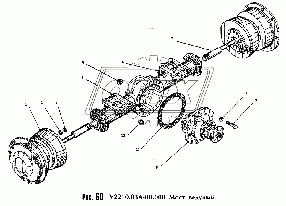 Мост ведущий У2210.03А-00.000